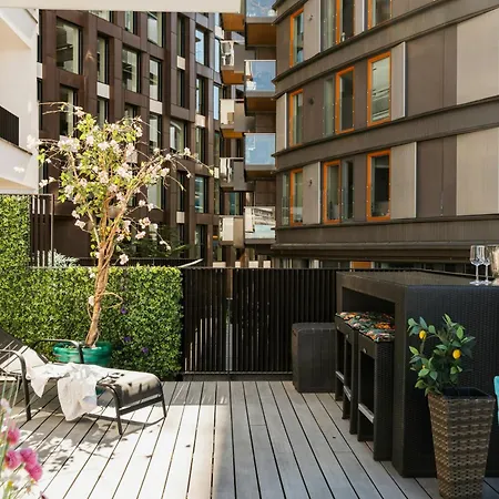 Apartament Colourful Flat With Private Terrace In Tjuvholmen